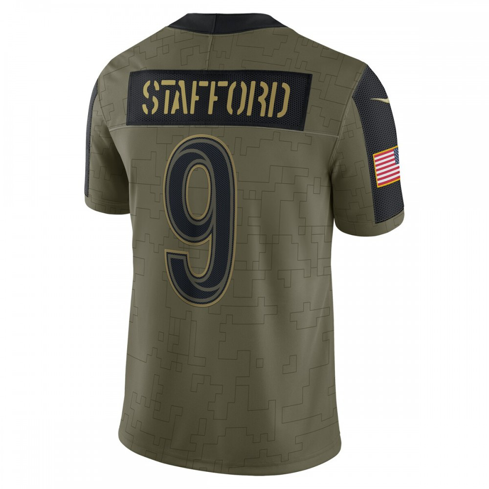Matthew Stafford Los Angeles Rams Nike 2021 Salute To Service Limited Player Jersey - Olive-Profan Arena